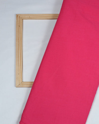 Plain Pink Color Cotton Cambric Fabric