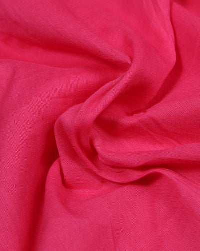Plain Pink Color Cotton Cambric Fabric
