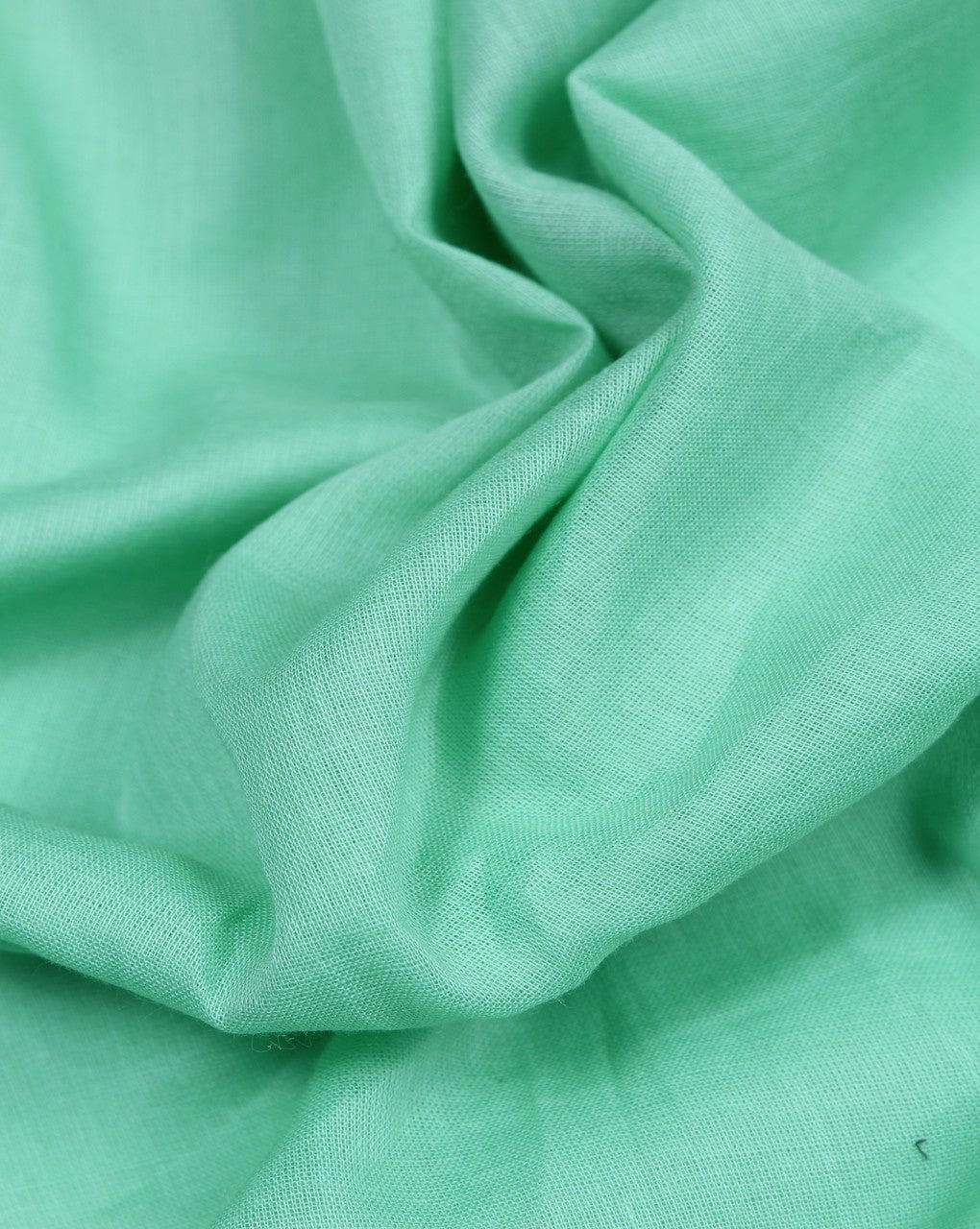 Plain Light Green Color Cotton Cambric Fabric