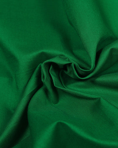 Plain Dark Green Color Cotton Cambric Fabric