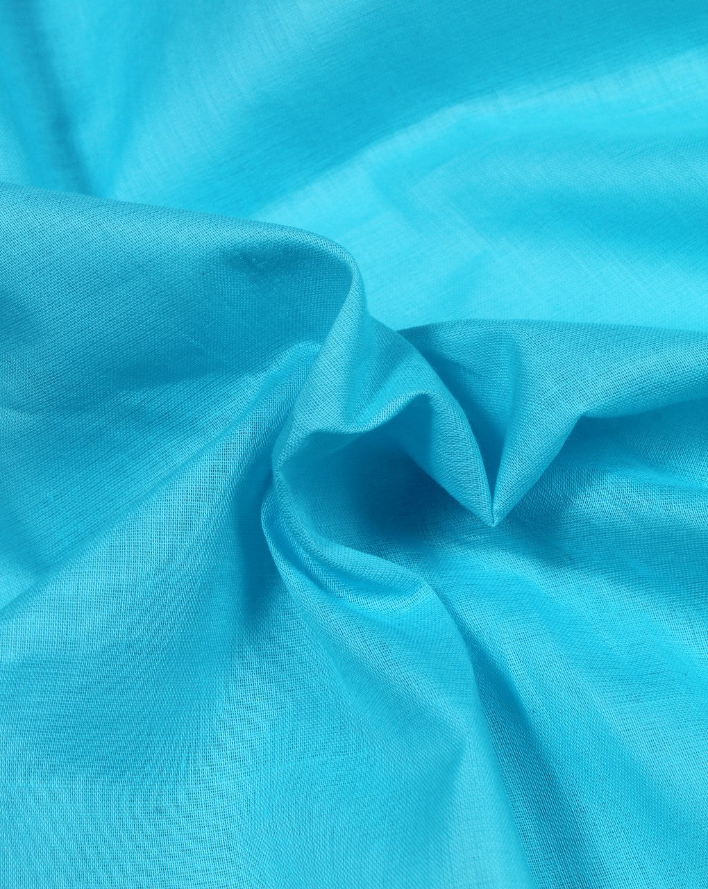Plain Light Cyan Cotton Cambric Fabric