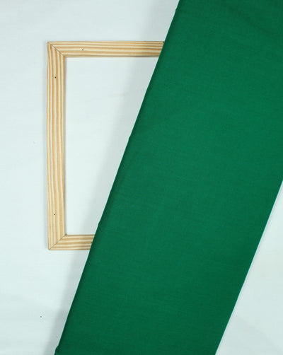 Plain Dark Green Cotton Cambric Fabric