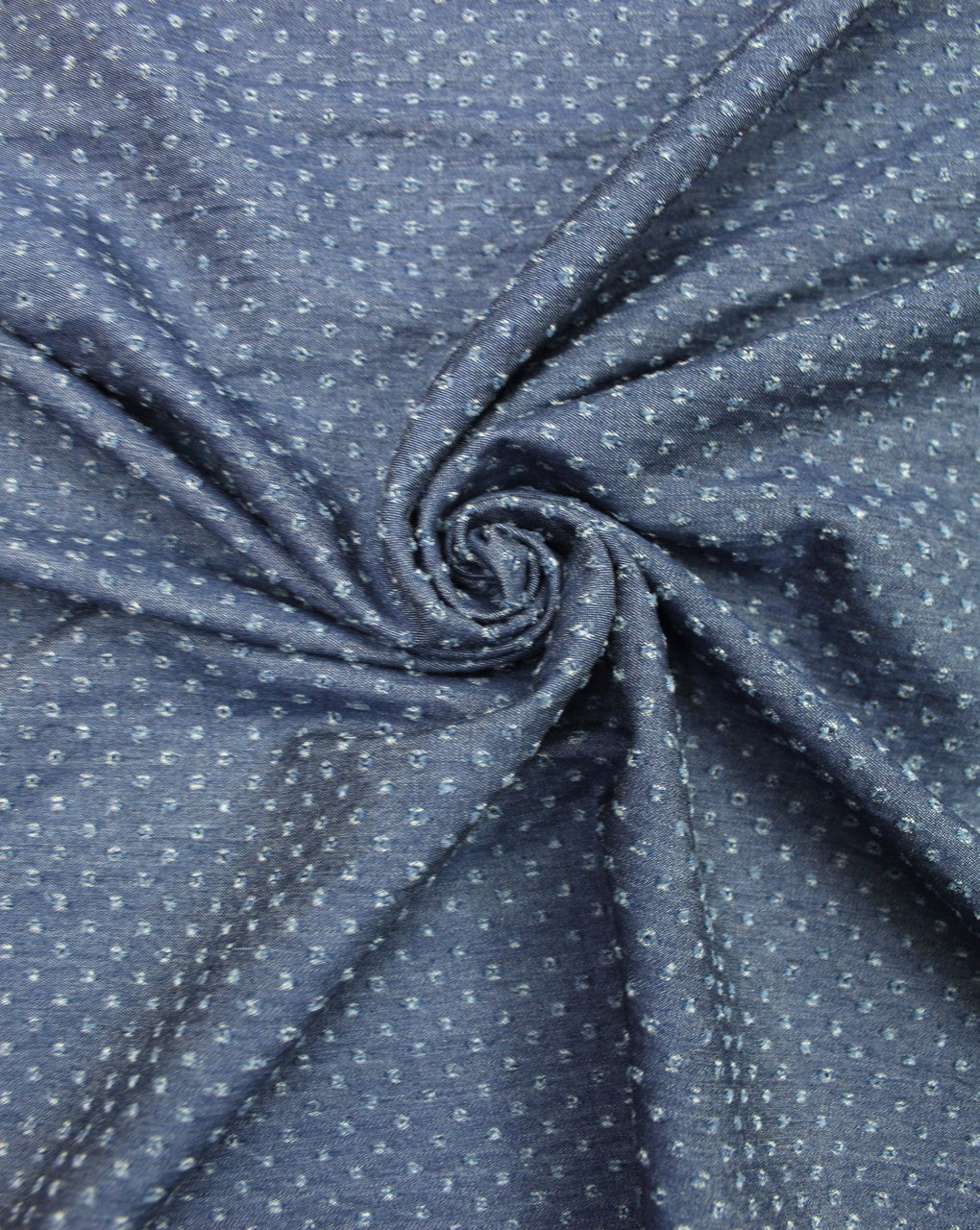 Navy Blue 1 Cotton Denim Dobby Fabric