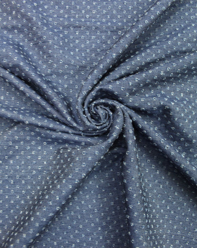 Navy Blue 1 Cotton Denim Dobby Fabric