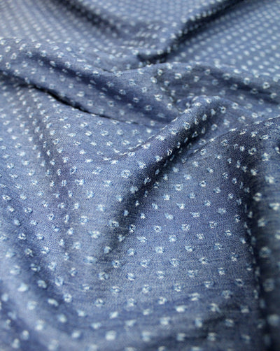 Navy Blue 1 Cotton Denim Dobby Fabric