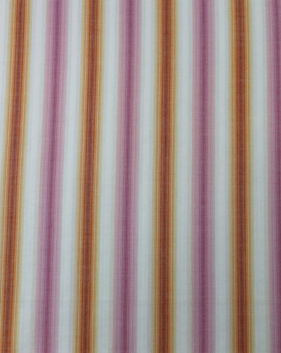 Multicolor Stripe Design Cotton Yarn Dyed Fabric