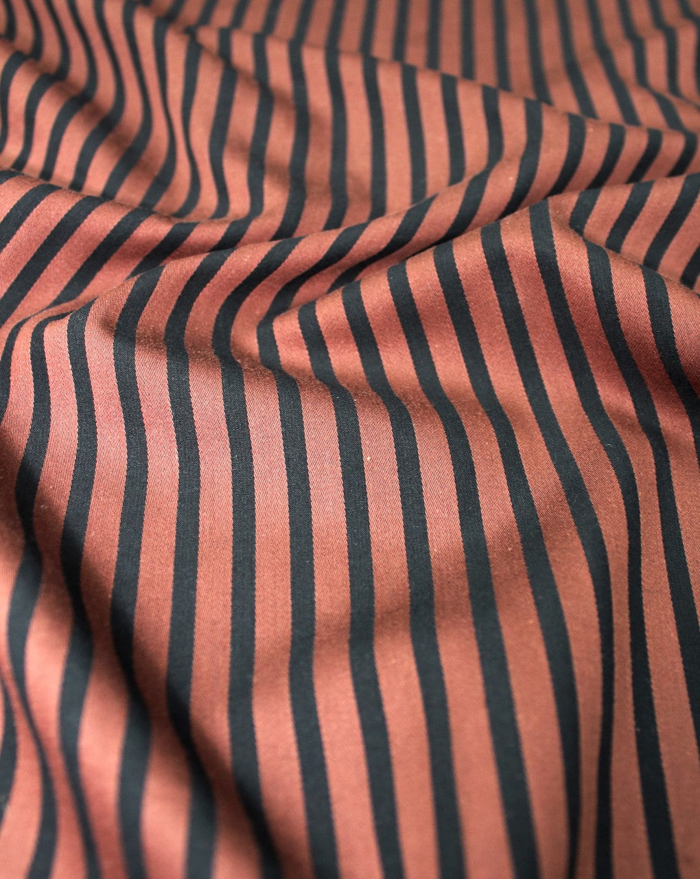 Maroon And Black Stripe Design Cotton Yarn Dyed Fabric