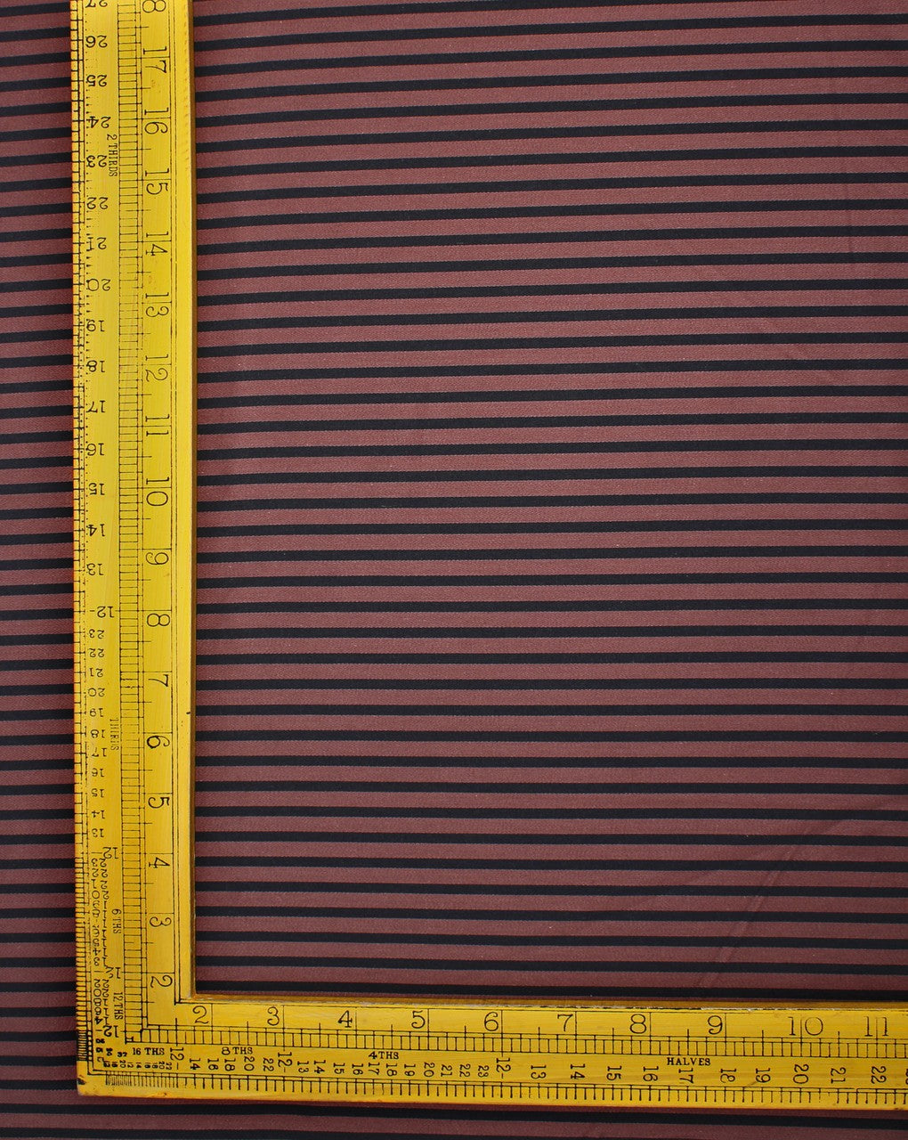 Maroon And Black Stripe Design Cotton Yarn Dyed Fabric
