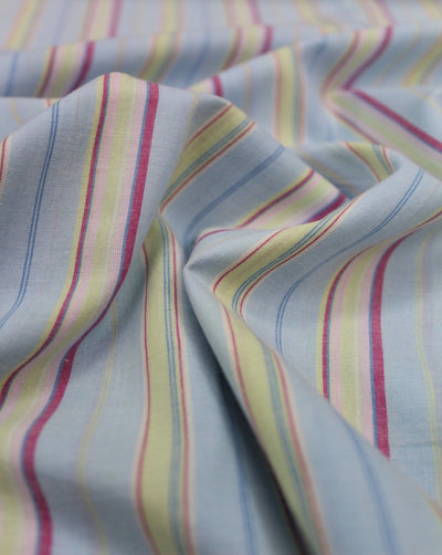 Multicolor Stripe Design Cotton Yarn Dyed Fabric
