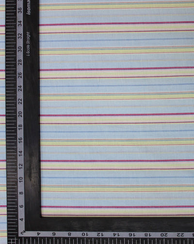 Multicolor Stripe Design Cotton Yarn Dyed Fabric