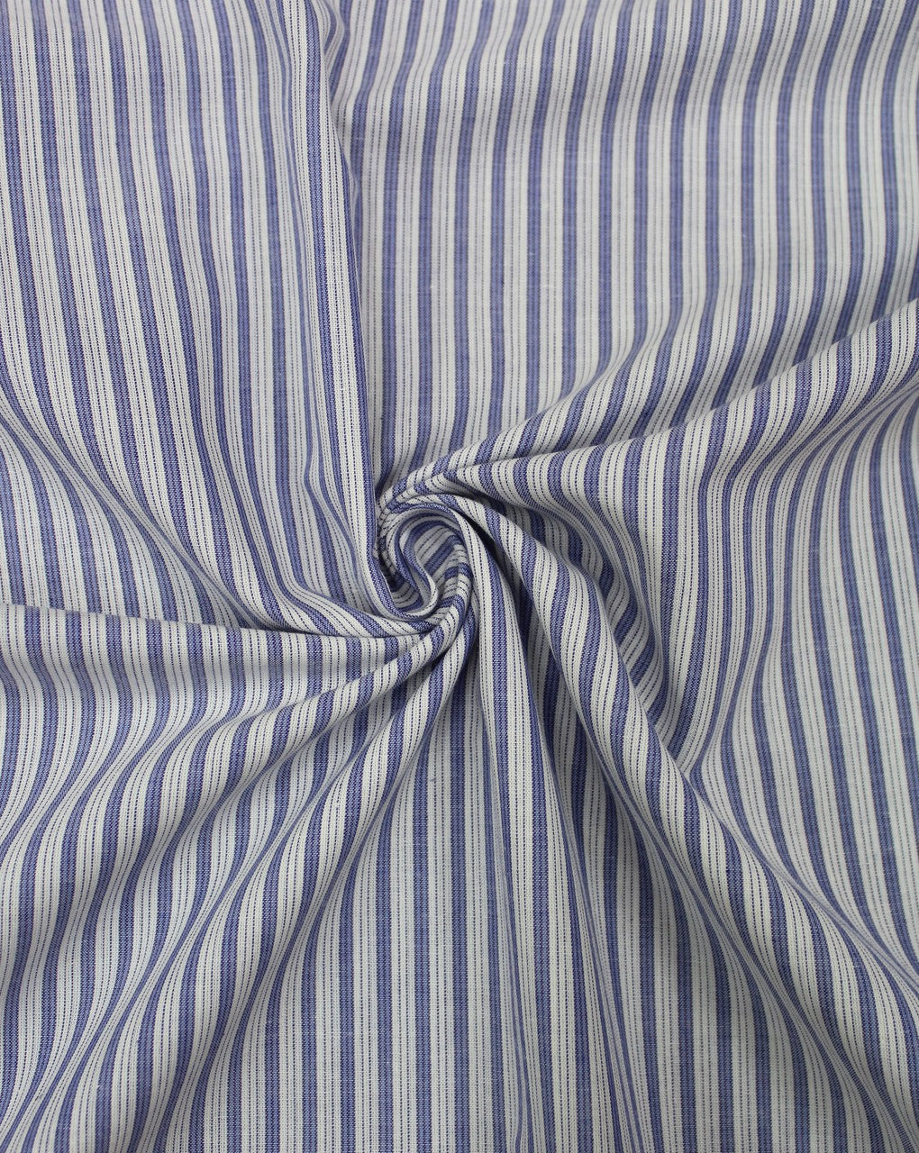 Cream And Blue Stripe Design Cotton Yarn Dyed Fabric