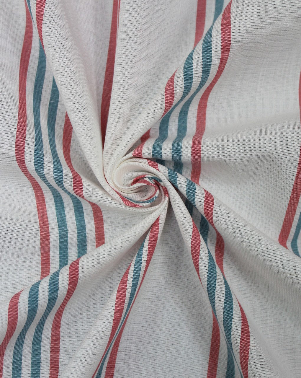 White And Multicolor Stripe Design Cotton Yarn Dyed Fabric