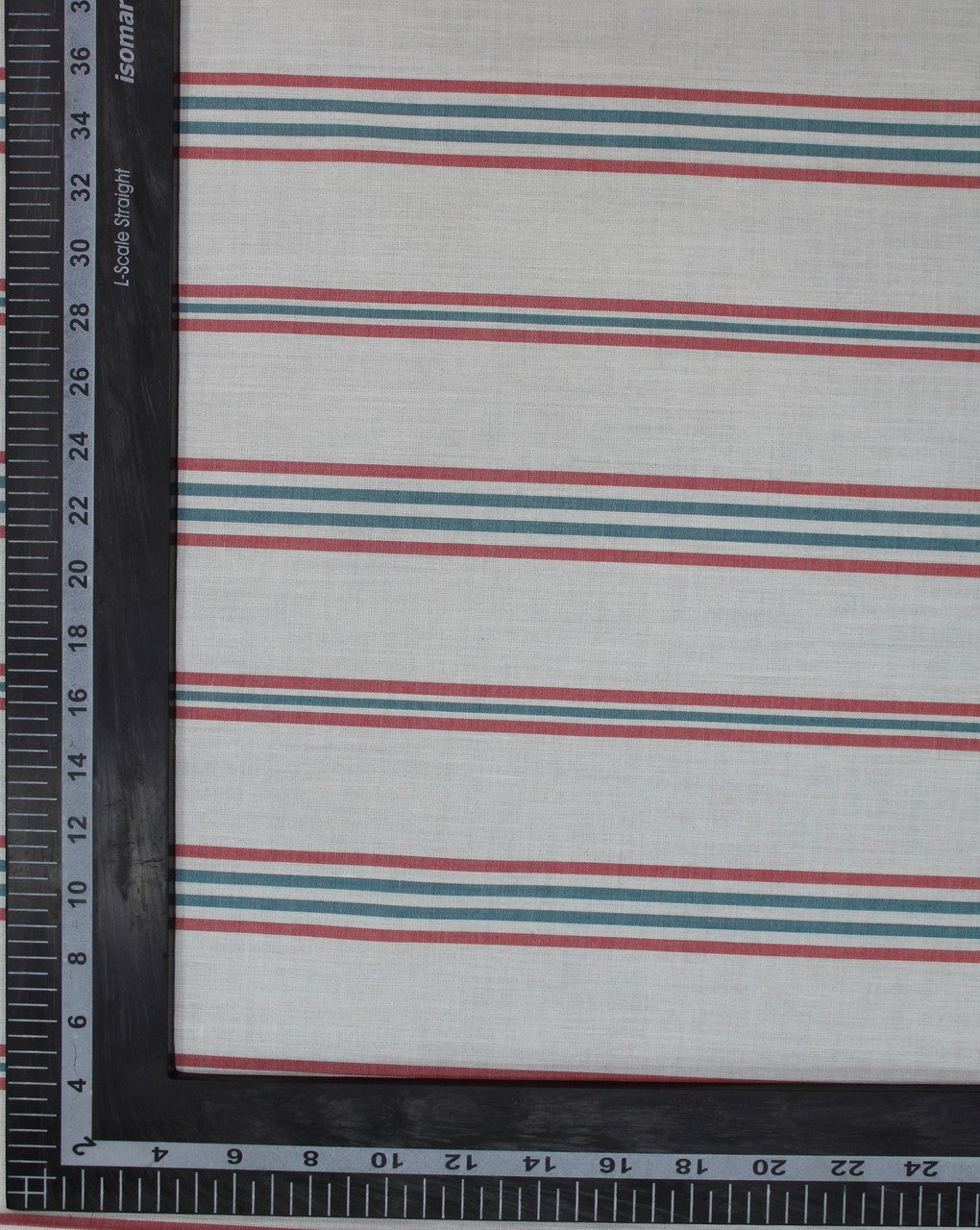 White And Multicolor Stripe Design Cotton Yarn Dyed Fabric