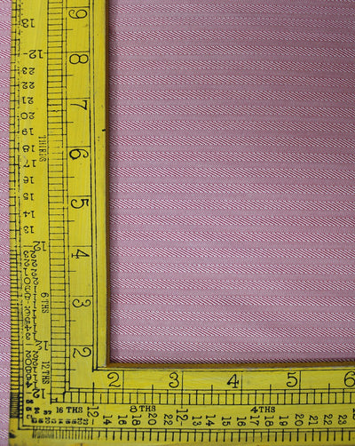 Pink Stripe Design Cotton Yarn Dyed Fabric