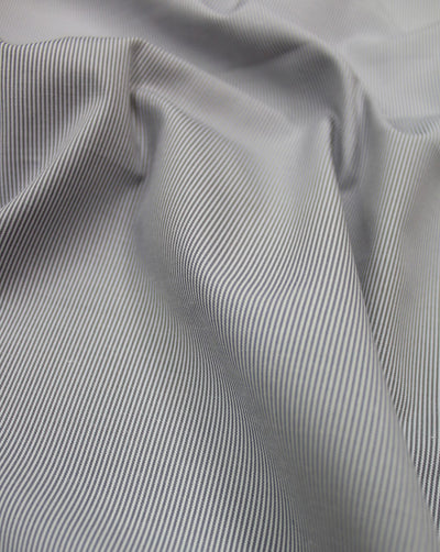Off White And Black Stripe Design Cotton Yarn Dyed Fabric
