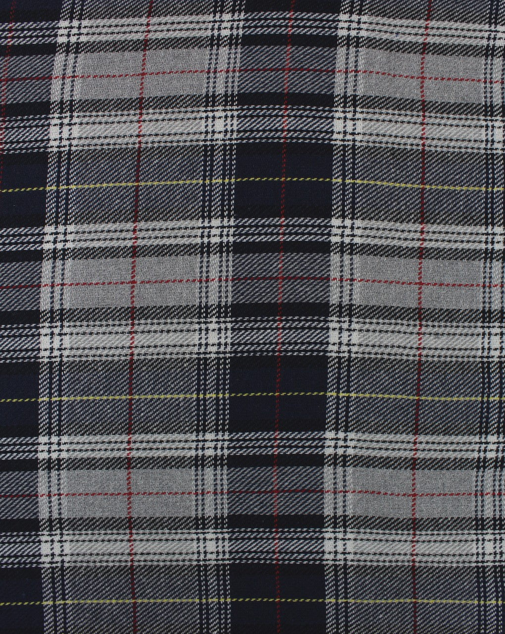 Black And White Checks Yarn Dyed Cotton Fabric