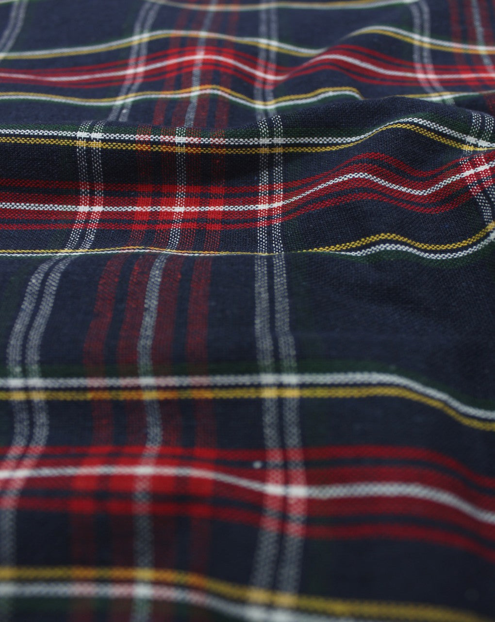 Blue And Red Checks Yarn Dyed Cotton Fabric
