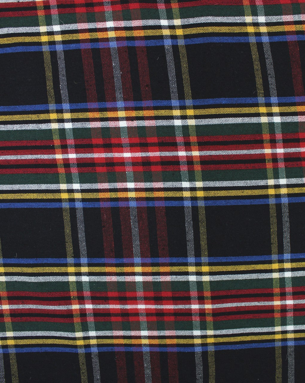 Red And Black Checks Yarn Dyed Cotton Fabric