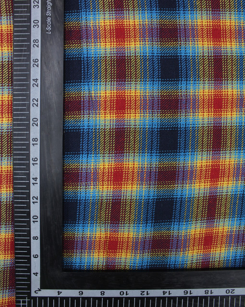 Red And Blue Checks Yarn Dyed Cotton Fabric