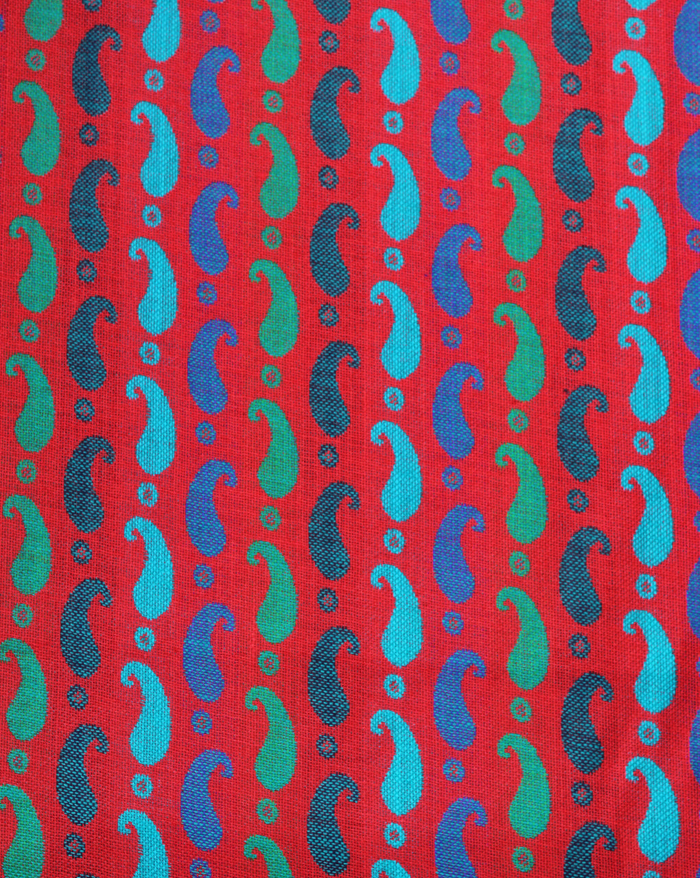 Multicolor Abstract Design Acrylic Woolen Fabric