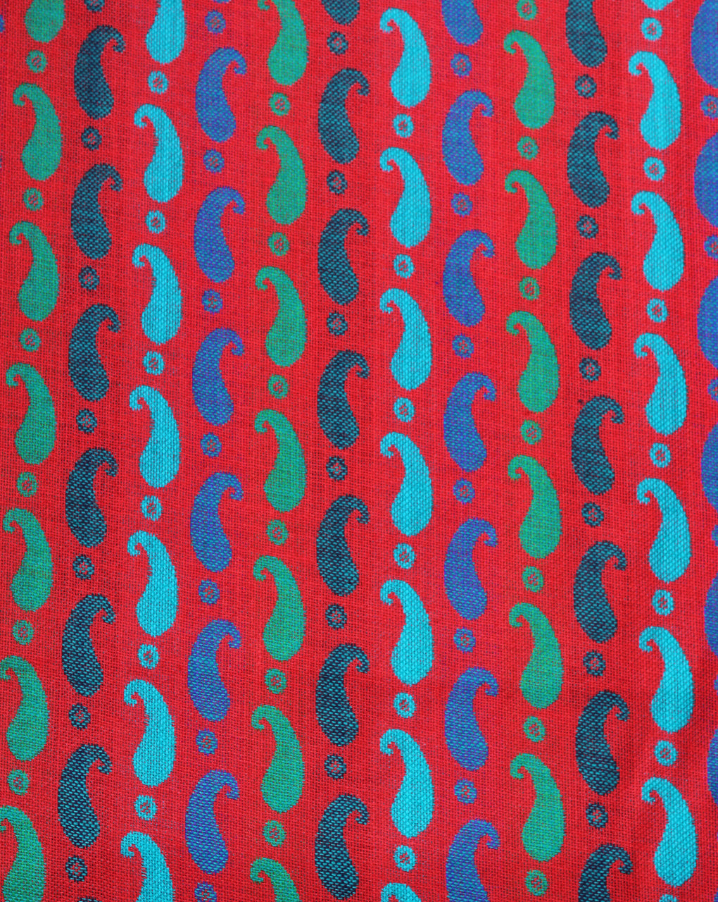 Multicolor Abstract Design Acrylic Woolen Fabric