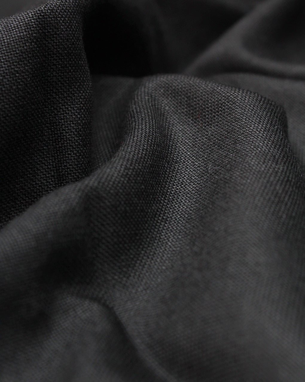 Plain Black Acrylic Woolen Fabric