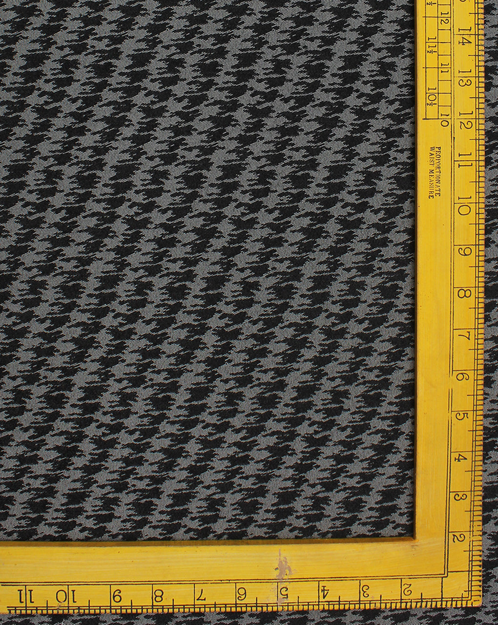 Grey And Black Abstract Design 1 Denim Lycra Jacquard Fabric