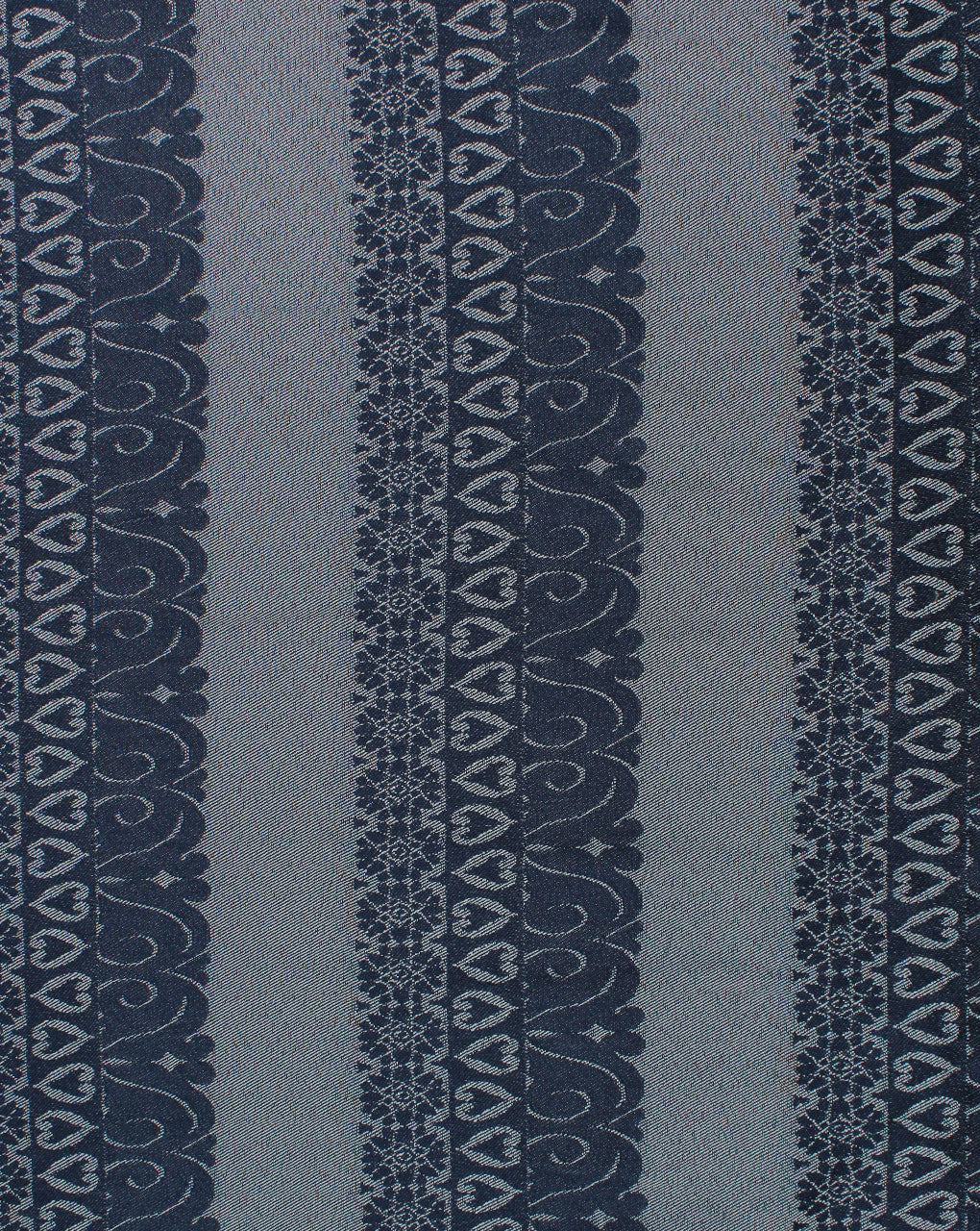 Grey And Blue Abstract Design 1 Denim Lycra Jacquard Fabric