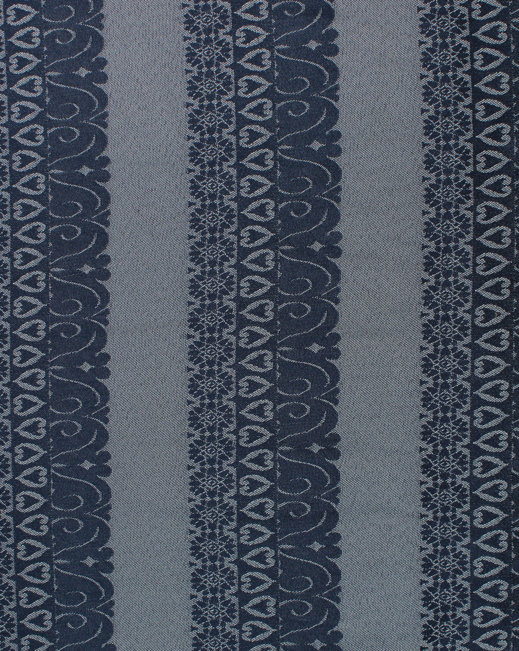 Grey And Blue Abstract Design 1 Denim Lycra Jacquard Fabric