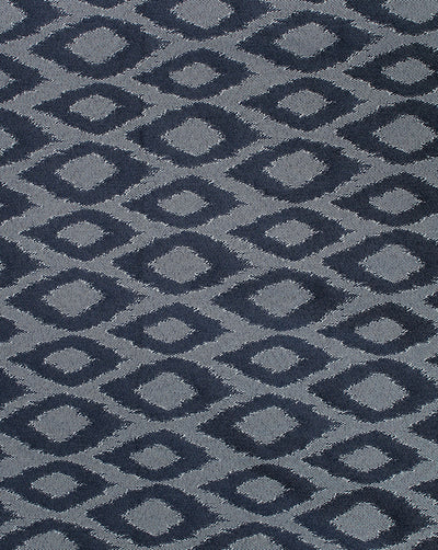 Grey And Blue Abstract Design 2 Denim Lycra Jacquard Fabric