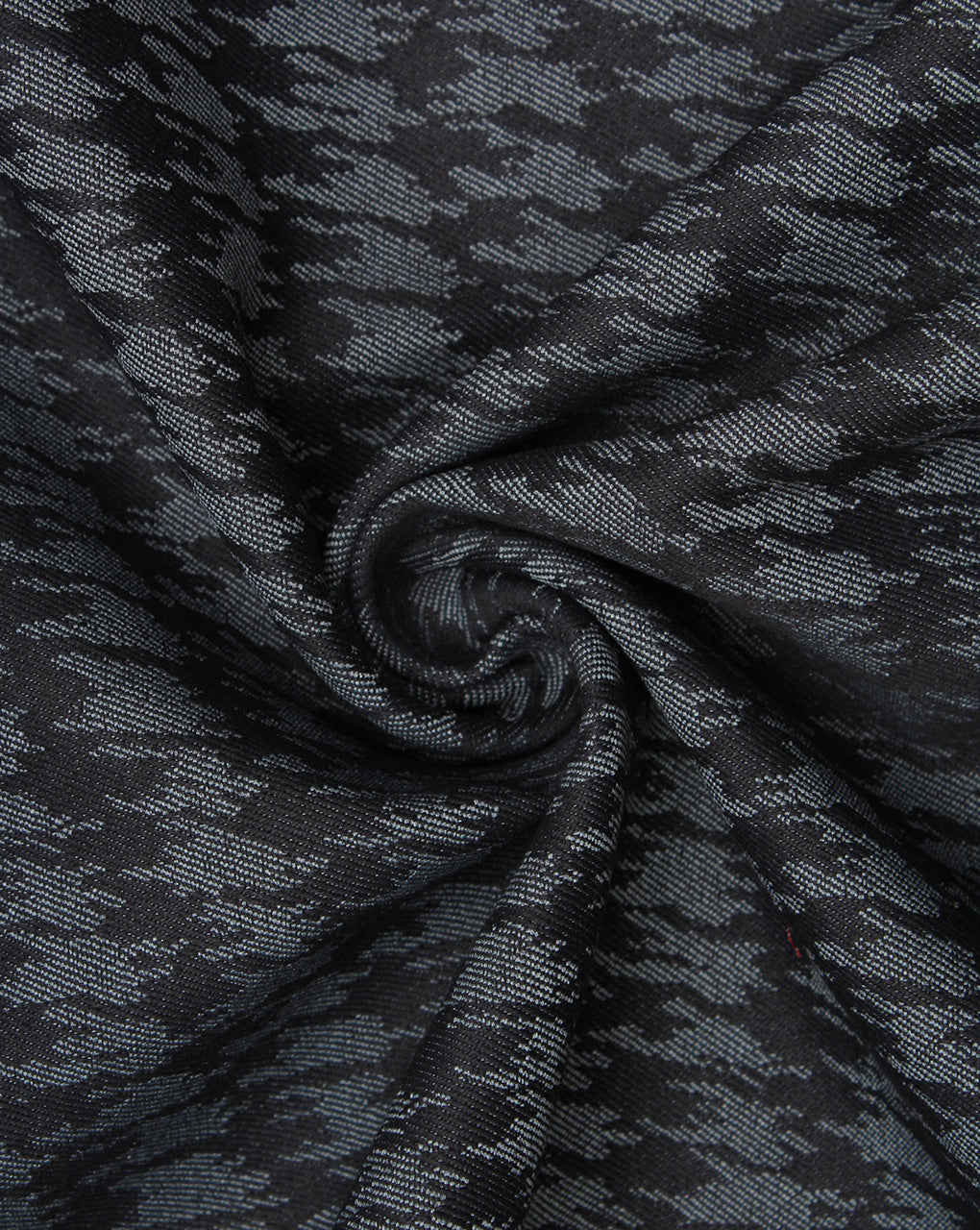 Black And Grey Abstract Design Denim Lycra Jacquard Fabric