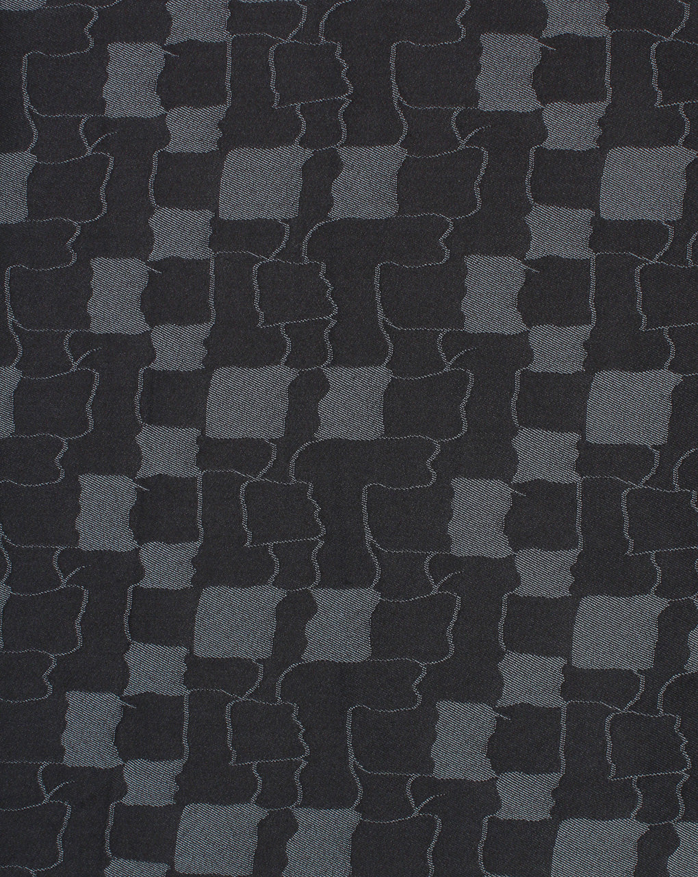 Black And Grey Abstract Design 4 Denim Lycra Jacquard Fabric