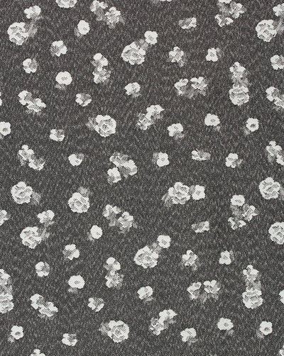 Grey And White Abstract Design Denim Lycra Jacquard Fabric