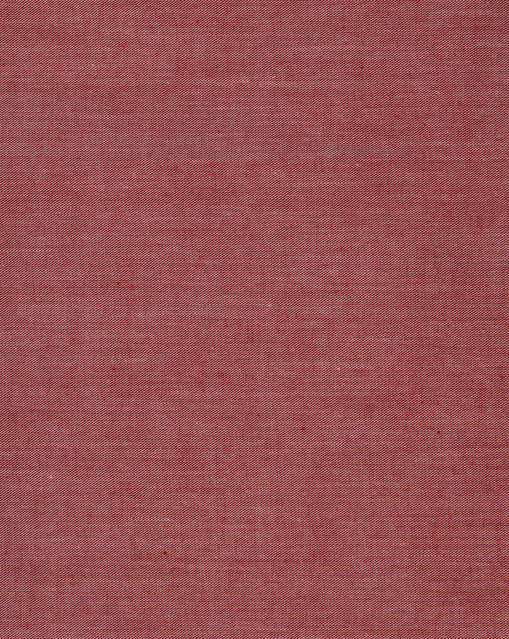 Plain Light Red Cotton Chambray Fabric