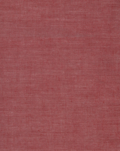 Plain Light Red Cotton Chambray Fabric