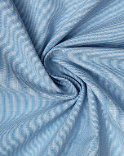 Plain Sky Blue Cotton Chambray Fabric