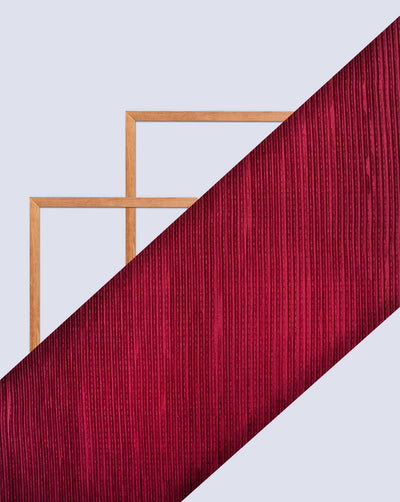 MAROON POLYESTER PLEATED FABRIC