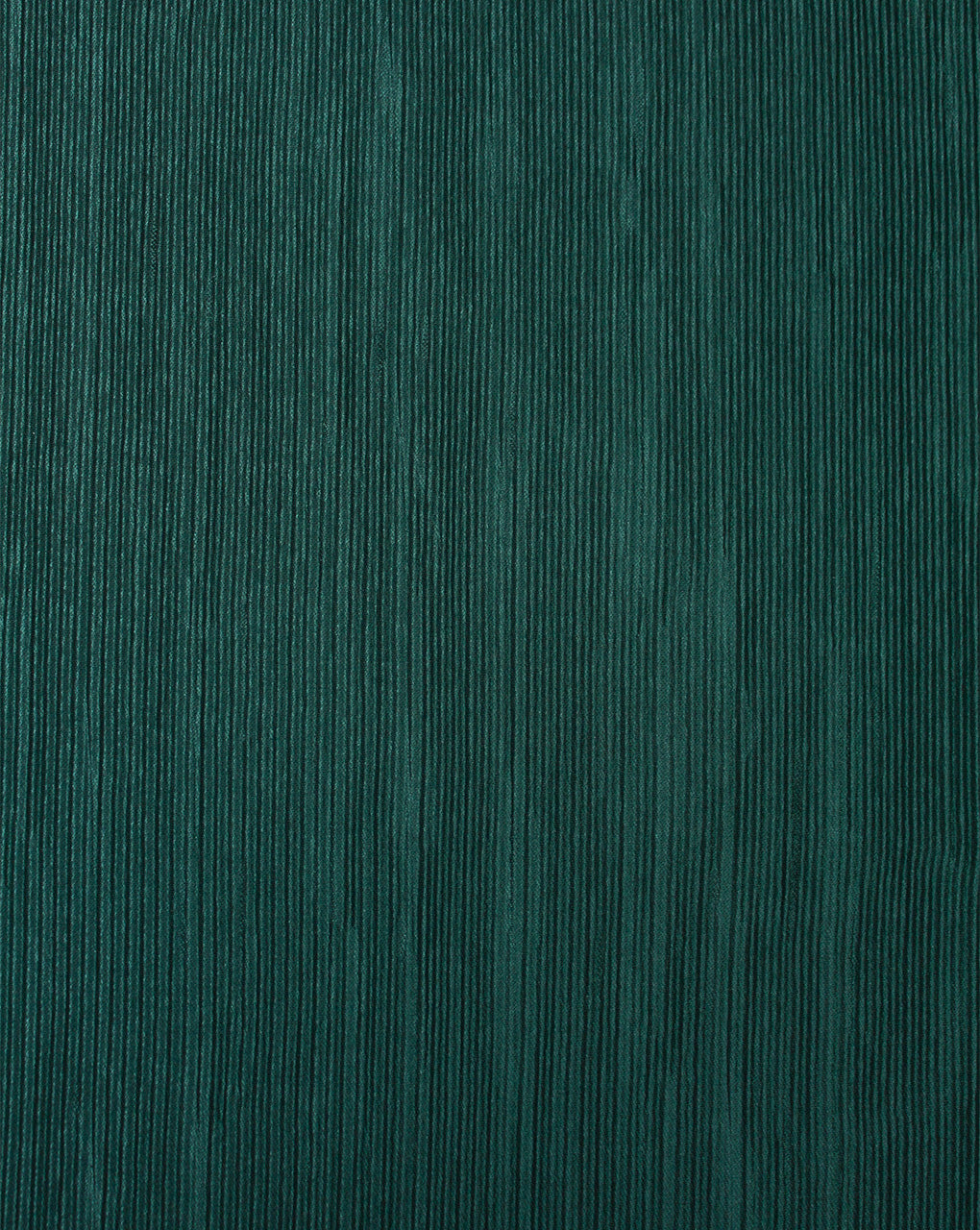 DARK GREEN POLYESTER PLEATED FABRIC