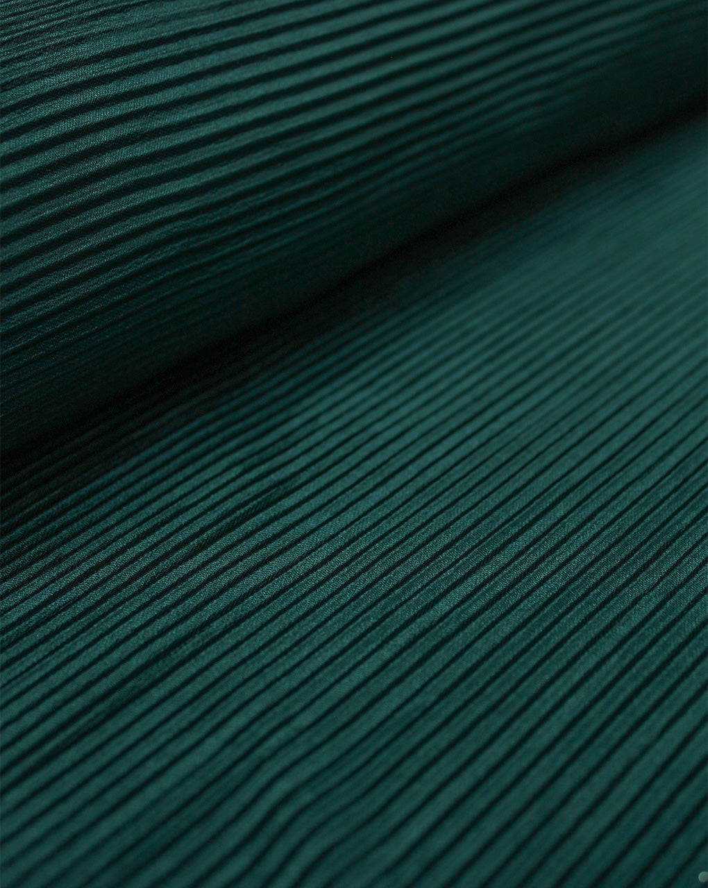 DARK GREEN POLYESTER PLEATED FABRIC