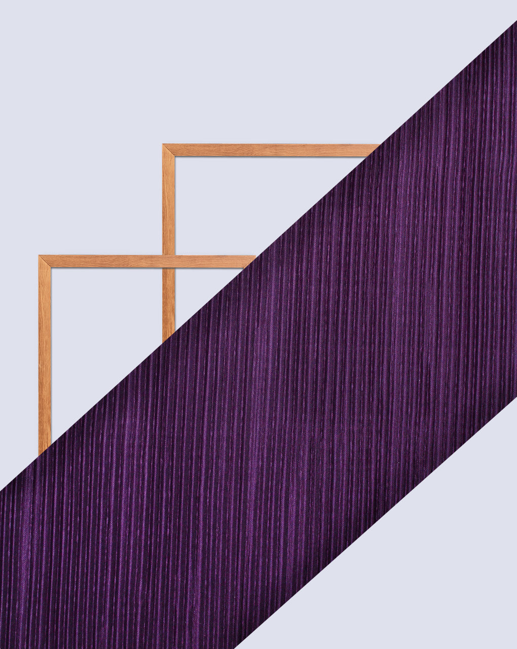 PURPLE POLYESTER PLEATED FABRIC
