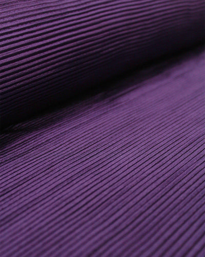 PURPLE POLYESTER PLEATED FABRIC