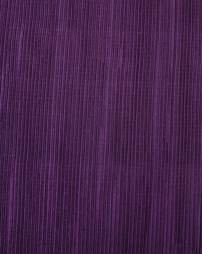 PURPLE POLYESTER PLEATED FABRIC