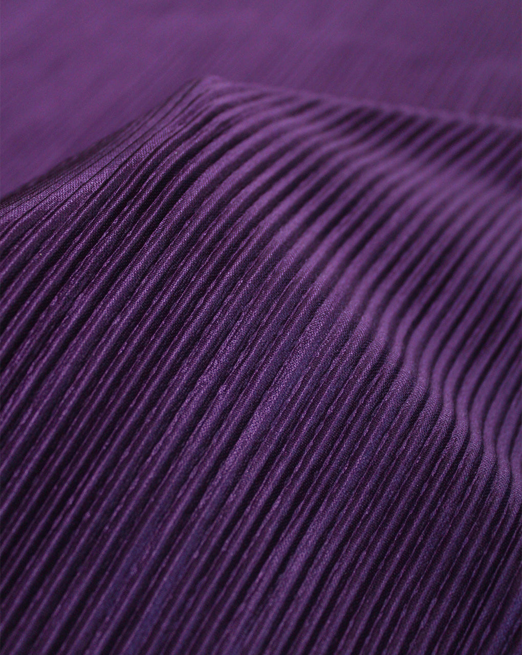 PURPLE POLYESTER PLEATED FABRIC