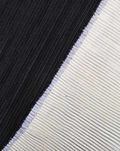 MULTICOLOR OMBRE PATTERN POLYESTER PLEATED FABRIC