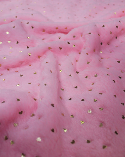 Pink Artificial Fur Fabric
