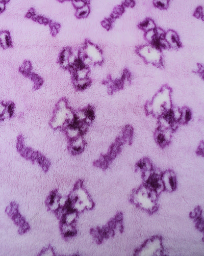 LIGHT PINK & PURPLE ARTIFICIAL FUR FABRIC