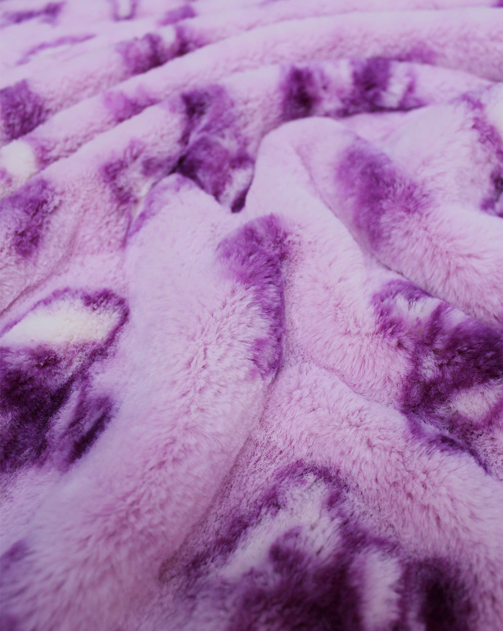 LIGHT PINK & PURPLE ARTIFICIAL FUR FABRIC