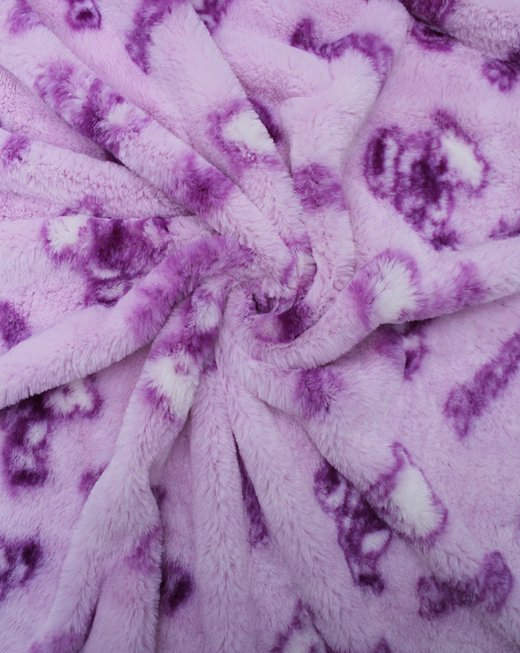 LIGHT PINK & PURPLE ARTIFICIAL FUR FABRIC