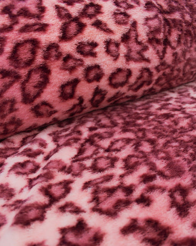 MULTICOLOR LEOPARD DESIGN ARTIFICIAL FUR FABRIC