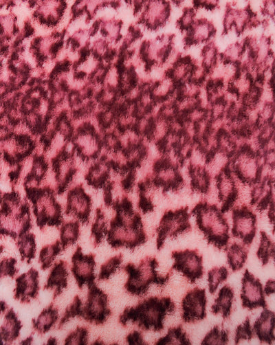 MULTICOLOR LEOPARD DESIGN ARTIFICIAL FUR FABRIC